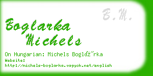 boglarka michels business card